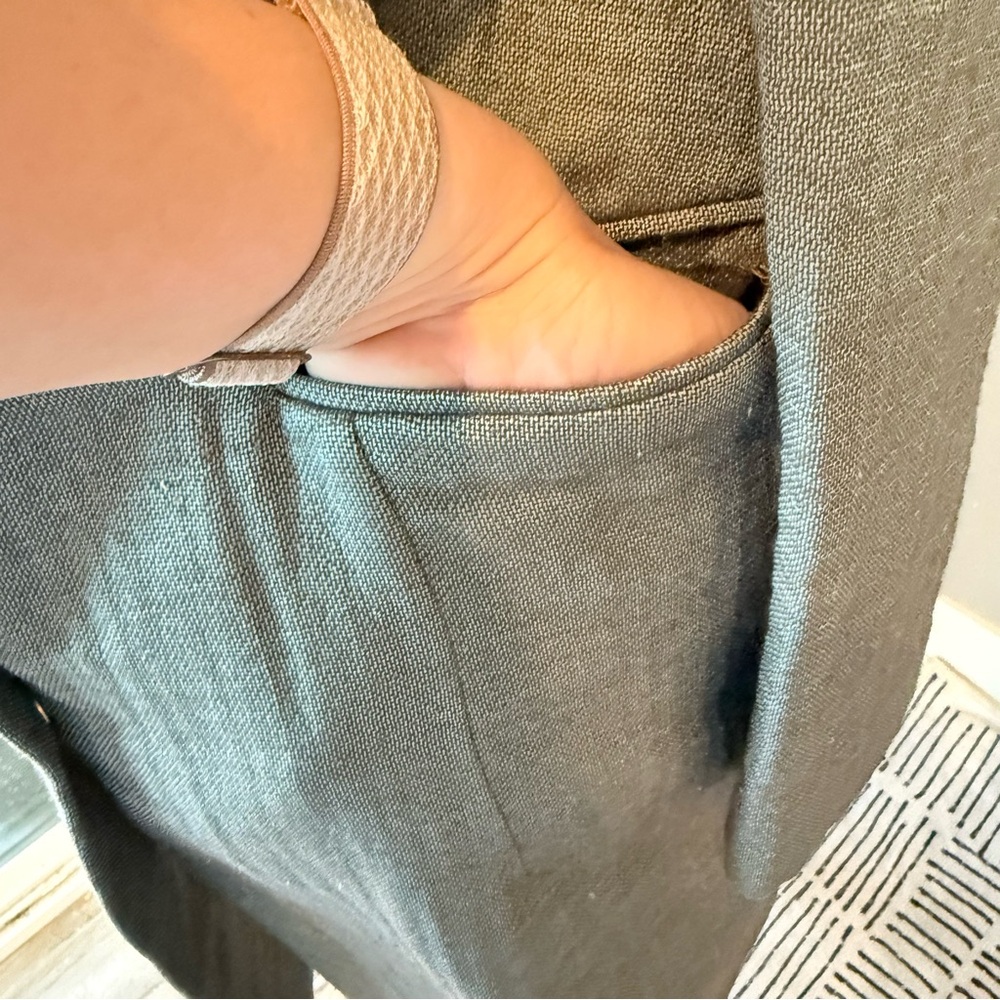 Marni Gray Wool-Blend Snap Button Jacket Size 38 - image 3